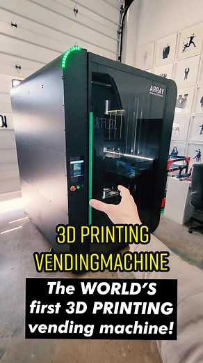 The WORLD’S first 3D PRINTING vending machine! #3dprinting #tech #review #art