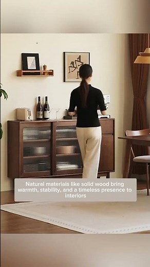 Black Walnut Sideboard: Slim Storage, Timeless Luxury #diningtable #sideboard #cabinet