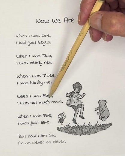 Now we are six a poem by A A Milne read in an English accent