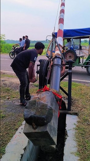 Manual operation of a railway crossing gate. # shorts #RailwayCrossing, #ManualGate, and