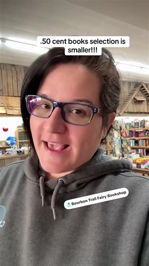 .50 cent books, come check the section out! #bourbontrailfairybookshop #bourbontrailfairybookshop #kentuckybookstore