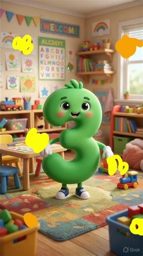 Learn Counting 1 to 5 with Cute Number Characters | Kids Learning Video | Fun Number Song for Child