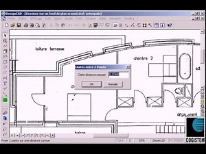 Dessiner sur un plan scanné avec DesignCAD