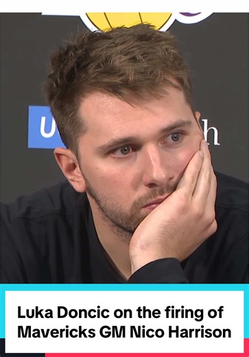 Luka Doncic tells me his thoughts on the firing of Dallas Mavericks GM Nico Harrison 🏀 #nba #lakers #fyp #explore #basketball