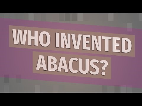 Who invented abacus?