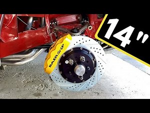 Installing BAER 14" 6 Piston front brakes!