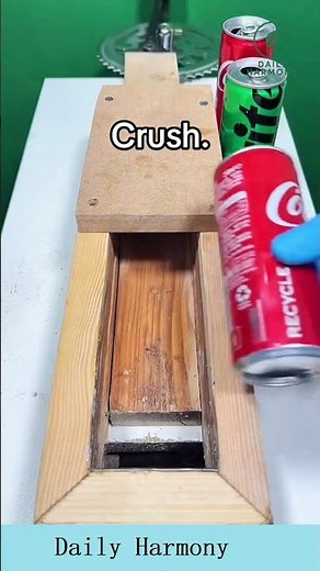DIY Can Crusher in Action! Simple but Powerful
