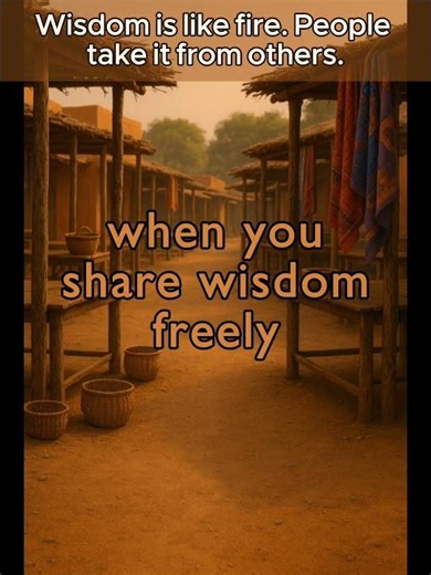 African Proverb: Wisdom is like fire. People take it from others | As it relates to Wealth