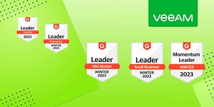What a great start to 2023.  We’re celebrating #Veeam Backup & Replication being featured as a leader across all backup categories in G2’s Winter 2023 report. Learn how our solutions can help your #business: https://bit.ly/3AUzKQT | Veeam Software | Facebook