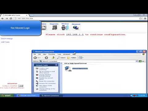 Configure or Change Default IP Address Prolink Modem Router