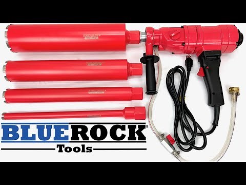 How to quickly install and remove 1-1/4" threaded core bits from your Bluerock concrete core drill