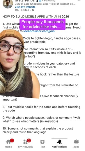 @prettycoded__ on Instagram: "33 step hyper detailed instructions on how to build an app with no tech experience in 2026 #ai #vibecode #entrepreneur #startup #founder"