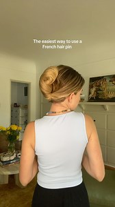2.8K views · 23 reactions | The easiest way to use a French hair pin! This works even better if you have slightly less hair. This is such a pretty look for every day. Also, I tucked my ends in but I’ve seen a lot of people leave them out. Definitely looks pretty when curled 﫶 #hairtutorial #hairideas #hairinspo #fallhairtrends #fallhair #thickhairstyles #eventhair #easyupdo #frenchhair #hairpins | Jordynn Wynn | Facebook
