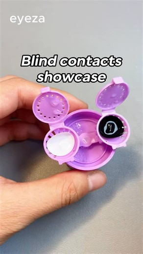 Eyeza_ 𝑪𝒐𝒏𝒕𝒂𝒄𝒕𝒔 ✨ on Instagram: "Blind contacts showcase 👁️ Full white / full black — do you see only black? #eyeza #eyezalens #coloredcontacts #contacts #lenses"