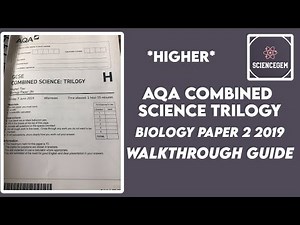 AQA GCSE COMBINED SCIENCE BIOLOGY PAPER 2 2019 TRILOGY PAPER WALKTHROUGH || ScienceGem