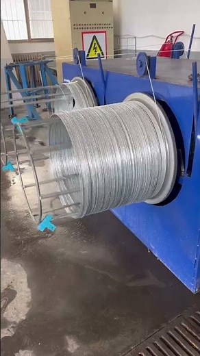 Automatic Steel Iron Wire Galvanizing Equipment / Zinc Coated Wire Production Line #wiregalvanizing