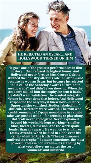 HE REJECTED AN OSCAR… AND HOLLYWOOD TURNED ON HIM