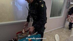 Members of #MiddlesexOPP, the OPP Provincial Communications Centre London and West Region HQ played Santa at the Women's Rural Resource Centre in Strathroy yesterday. Officers dropped off bags and boxes of food and toy donations aimed at making Christmas a little bit brighter for those in need. Here's a look! @WRRCStrathroy ^dr | Ontario Provincial Police - West Region