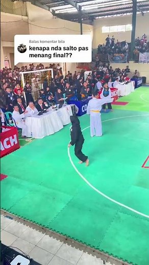 Selebrasi Salto Setelah Menang Silat Azizah MRDS