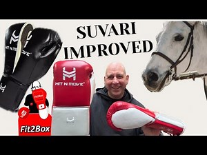 MORE HORSE HAIR!! Fit2Box IMPROVED Hit N Move Suvari LACE UP BOXING GLOVES REVIEW