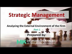 External Environment Analysis, Lecture 2 - A