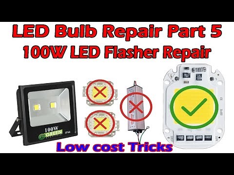 230V 100W LED Outdoor Flasher Repair Tutorials. Low cost and quick repair tricks. Sihnala tutorials.