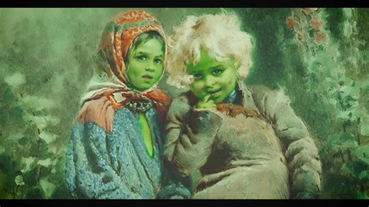 They had green skin - and no one knew where they came from