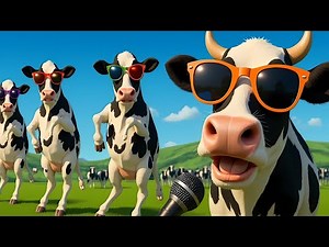 "Moo Beat: The Cow Dance Anthem" Cow Song & Cow Videos | funny dancing cow | mooing cow