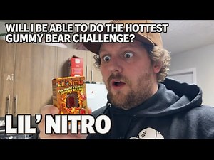 Trying The World’s Hottest Gummy Bear Challenge-Lil Nitro!!! (Spicy Challenge)