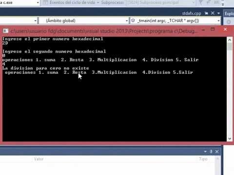 Calculadora Hexadecimal en Java, Lenguaje C y Visual Basic