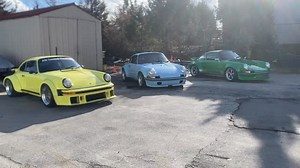 934 turbo 3.1L, “GulfBlau” C2RSR 3.8L Backdate and “Emerald” 3.6L RSR out warming up.👍😉 #porsche #aircooledporsche #porscheaircooled #porscheracing #porscheclassic #porsche911rsr #porsche911 #porsche934 | Air Cooled Classics Porsche