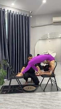 Chair Backbend Transformation #advancedyoga