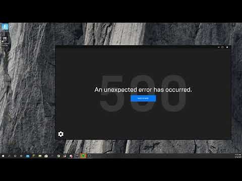 How to 100% FIX "an unexpected error has occured" epic games launcher