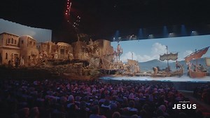 The LED screen brings a whole new dimension to the stage for JESUS! #Jesus2019 #SightandSoundTheatres #WheretheBibleComestoLife | Sight & Sound Theatres