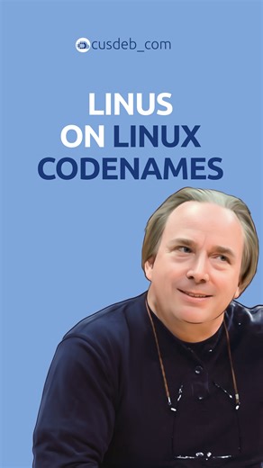 CusDeb | Technology Magazine on Instagram: "Debian releases are named after Toy Story characters, while Ubuntu releases are named after various animals in alphabetical order. Few people know that Linux kernel releases also have codenames. What do you think of the codename ‘suicidal squirrel,’ for example? The reel is based on the video “Keynote: Linus Torvalds in conversation with Dirk Hohndel” published in 2020. The video is distributed under the Creative Commons Attribution 3.0 Unported. #CusD