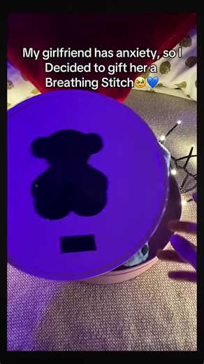 Breathing Teddy Stitch on Instagram: "This plushie has his own heart beats for calming your anxiety💙"