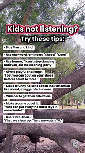 787K views · 4.7K reactions | Kids not listening? Try this  Skip the power struggle and make it playful: • One-word cues (“Shoes!”) • Humor + silly sounds • Whisper to spark curiosity • Fun challenges + superhero missions • “First… then…” for clarity Connection gets kids cooperating way faster than yelling ever will. ✨ #connection #parenting #motherhood #childhood #tantrums | motherhood.and.montessori | Facebook