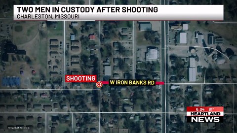 Two in custody following shooting in Charleston, Mo.
