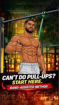 Can’t do a pull-up yet? Start here. #PullUps #ResistanceBands #AssistedPullUps #Calisthenics