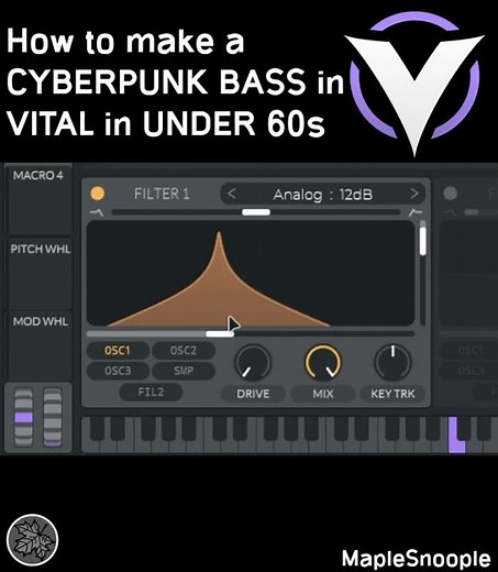 How to make a CYBERPUNK BASS in VITAL in UNDER 60s... | How to VITAL