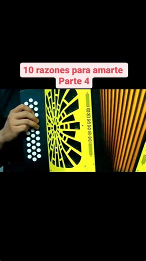 10 razones para amarte PARTE 4 - clase/tutorial de acordeón. | Clases De Acordeón Vallenato