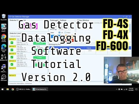 Gas Detector Manager Datalogging Software v2.0 (Tutorial for FD-4S, FD-600, FD-600M, FD-4X)