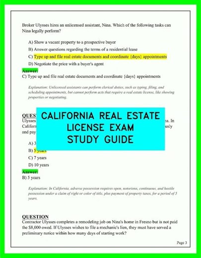 CALIFORNIA REAL ESTATE LICENSE EXAM STUDY GUIDE VIDEO 2026 COMPLETE UPDATED PRACTICE COURSE TODAY