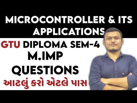 Microcontroller and its Applications imp questions for GTU Diploma sem-4 #transientclasses #gtu