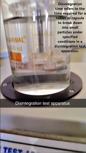 Disintegration Time in Tablets & Capsules In this video You’ll learn: ✅ What is disintegration time