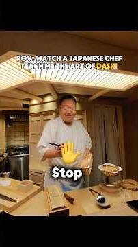 Learning Dashi from a Sushi Chef 🍣 #japanesefood #japanesepractice