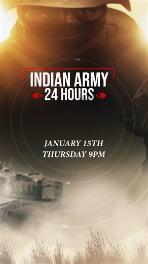 Unstoppable machines. Elite soldiers. Fearsome weapons. Thrilling rescues. On #IndianArmyDay, experience a heart-pounding 24-hour countdown showcasing the Indian Army’s unmatched courage and combat readiness in 'Indian Army: 24 Hours', Tonight at 9 PM, only on HistoryTV18. #IndianArmy24Hours #HistoryHonours @ADGPI | HISTORY