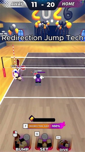 Redirection Jump Tech | Volleyball Legends #shorts #roblox