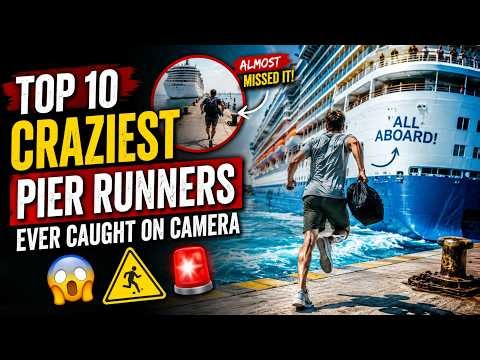 Top 10 Craziest Cruise Pier Runners Caught on Camera (Missed Ships & Chaos!)