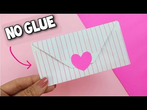 EASIEST ENVELOPE IN THE WORLD | NO GLUE | WITH NOTEBOOK SHEET | ORIGAMI